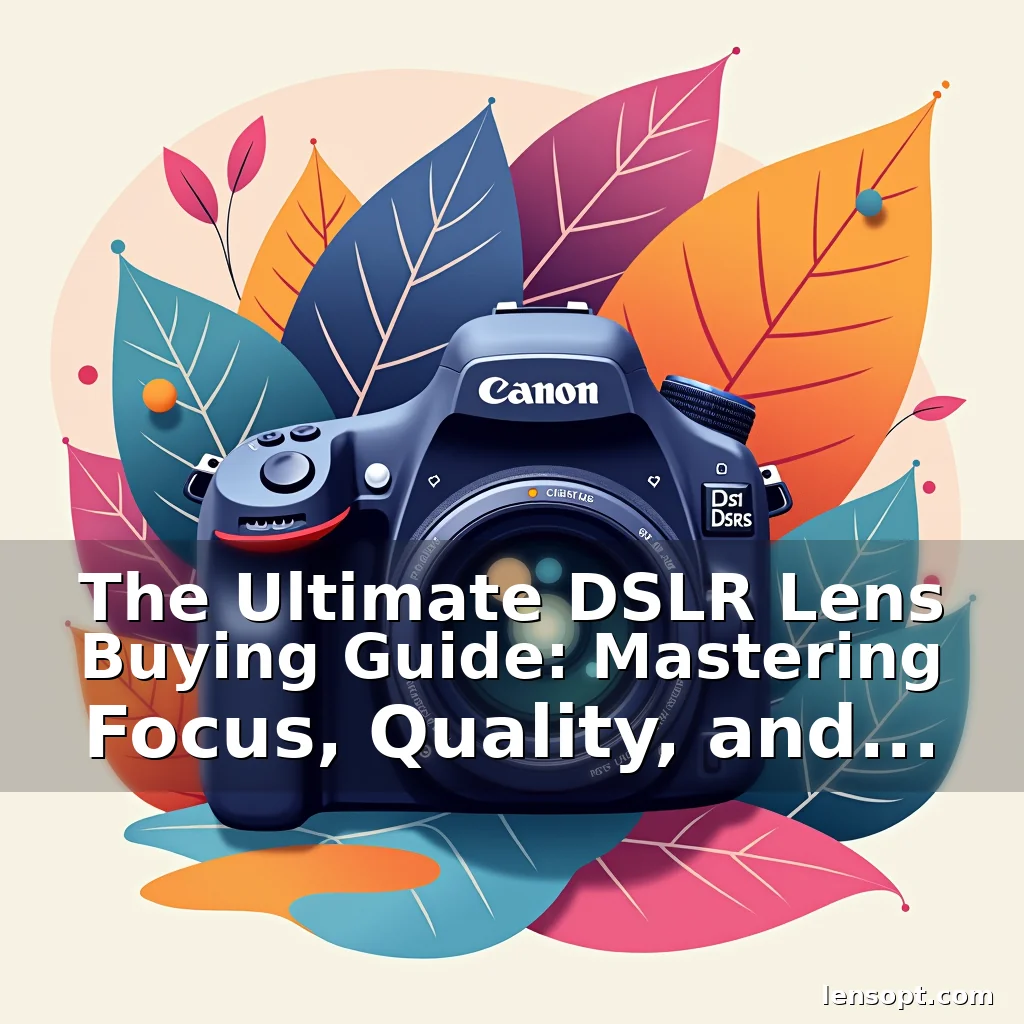 Read more about the article The Ultimate DSLR Lens Buying Guide: Mastering Focus, Quality, and Compatibility
