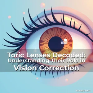 Read more about the article Toric Lenses Decoded: Understanding Their Role in Vision Correction